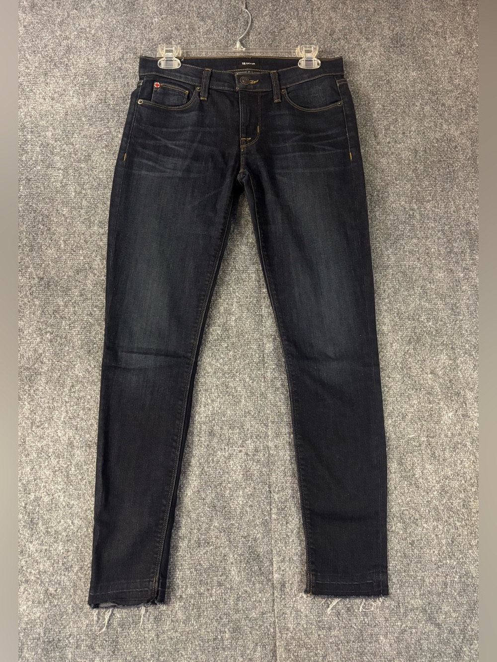 Hudson Ankle Krista Super Skinny w/ Raw Hem Dark Wash Women’s Sz 26